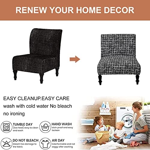 Eco-Ancheng Removable Armless Chair Slipcover