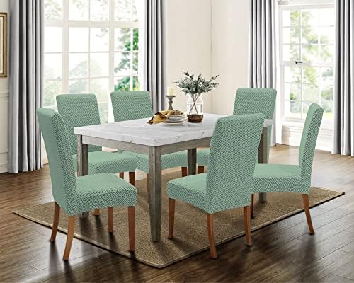 SPRINGRICO 4 Pack Dining Chair Covers with Seat Belt