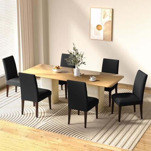 Dioxide High Stretch Chair Covers Set of 4 Black