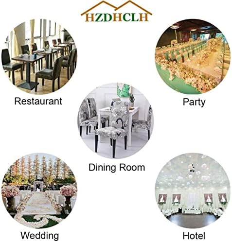 HZDHCLH Dining Chair Covers 4 Pack Stretch Spandex