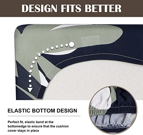 SearchI Stretch Printed Sofa Cushion Covers with Elastic Bottom