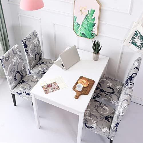 HZDHCLH Dining Chair Covers 4 Pack Stretch Spandex