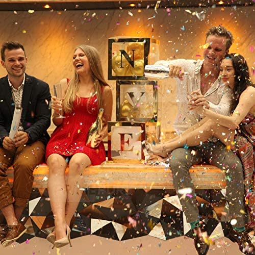 PrimePure Confetti Cannons 2 Pack - Party Poppers for Celebrations