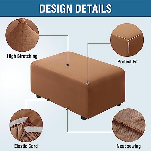 HVERSAILTEX Waterproof Ottoman Slipcover Rectangle