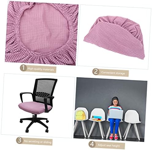 STOBAZA Elegant Office Chair Protector Stretchy Decorative Seat Cover