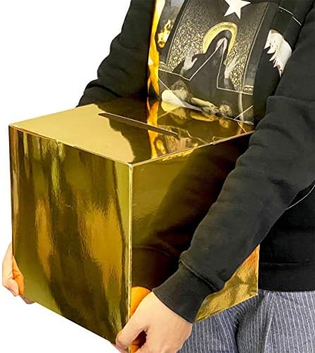JC HUMMINGBIRD Shining Gold Card Box for Events