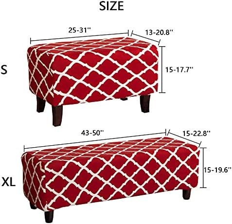 Cornasee Stretch Ottoman Cover Rectangle