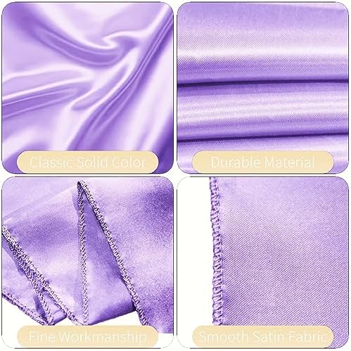 50PCS Satin Chair Sashes Bows for Wedding Events