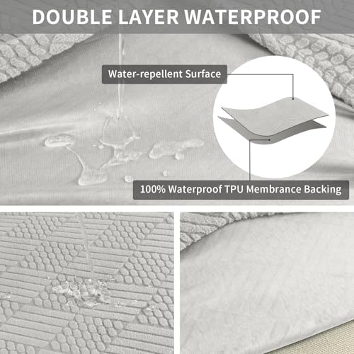 Easy-Going Waterproof Couch Cushion Covers for Pets Kids