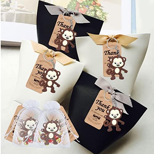 24 Pack Monkey Keyring Party Favor for Kids