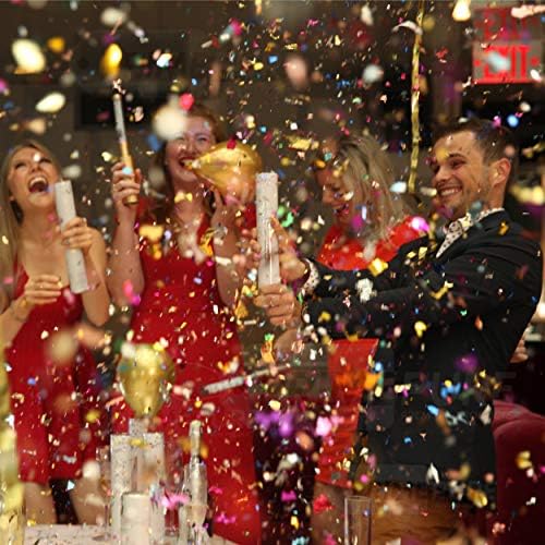 PrimePure Confetti Cannons 2 Pack - Party Poppers for Celebrations