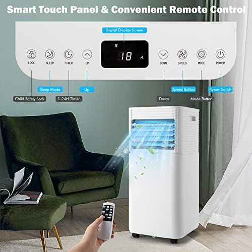 PETSITE Portable Air Conditioner 8000 BTU Cooling Unit