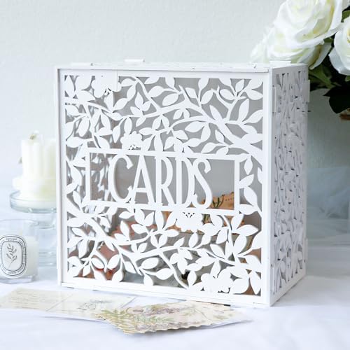 OurWarm White Card Box for Wedding Reception Decor