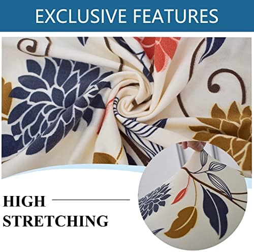 Eco-Ancheng Stretch Ottoman Slipcover for Footrest Stool 1