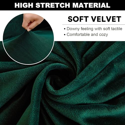 PENDEJATO Stretch Sofa Slipcover - Dark Green Large
