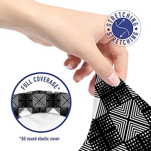 Ambesonne Geometric Office Chair Slipcover Charcoal Grey