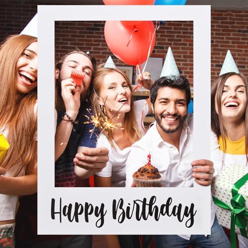 32 x 24 Inch Happy Birthday Photo Booth Frame Prop