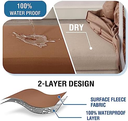 HVERSAILTEX Waterproof Ottoman Slipcover Rectangle