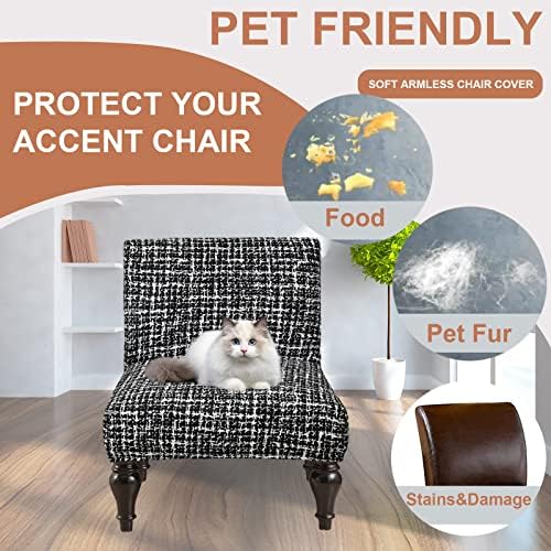 Eco-Ancheng Removable Armless Chair Slipcover