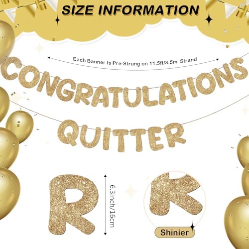 Fulmoon Pre-Strung Congratulations Retirement Banner Funny Garland for Men Women Gifts