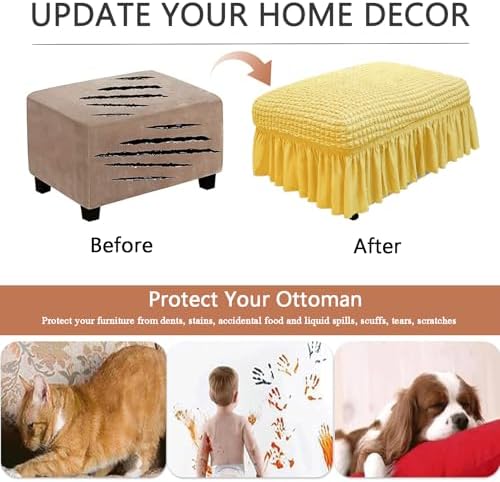 Vapor Fitness Ottoman Cover Yellow
