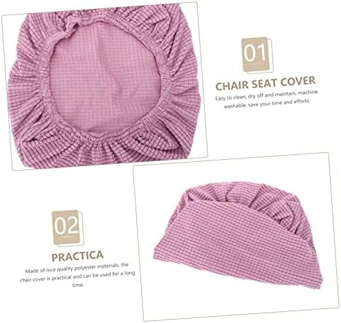 STOBAZA Elegant Office Chair Protector Stretchy Decorative Seat Cover