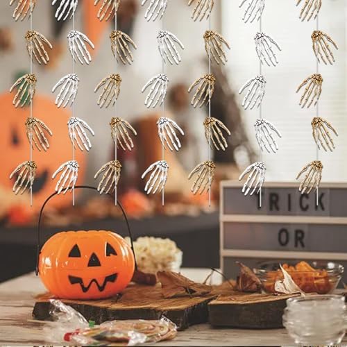 Halloween Party Decorations Hand Bone Ornaments for Festive Events