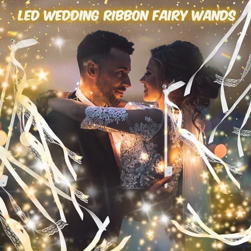 100PCS LED Fairy Wands with Bells for Wedding