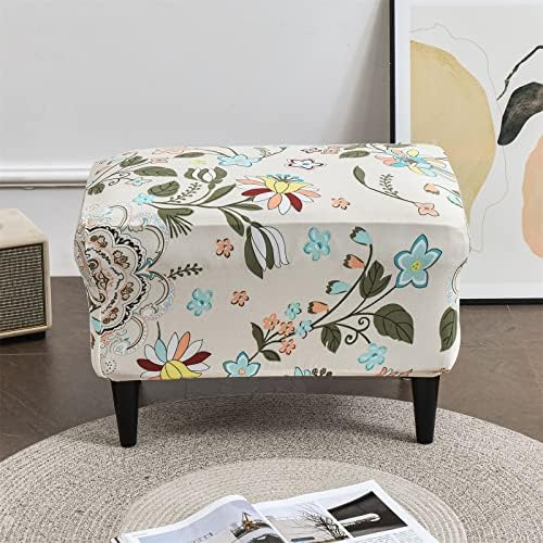 Eco-Ancheng Stretch Ottoman Slipcover for Footrest Stool