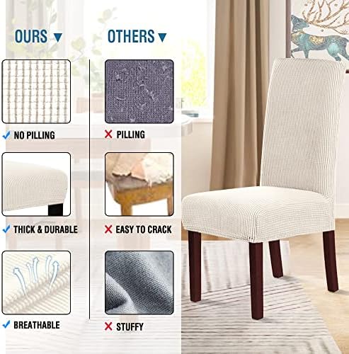 HVERSAILTEX Stretch Dining Chair Covers Set of 6