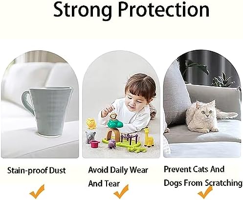 Premium Polyester Sofa Arm Covers 2Pcs