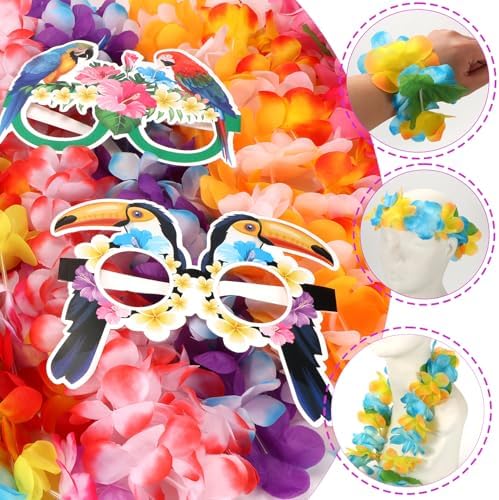 Atonofun 80PCS Hawaiian Party Decorations