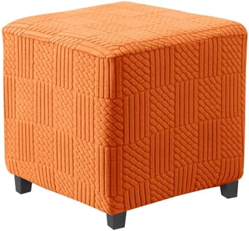 Bifaunvogel Square Ottoman Slipcover in Orange