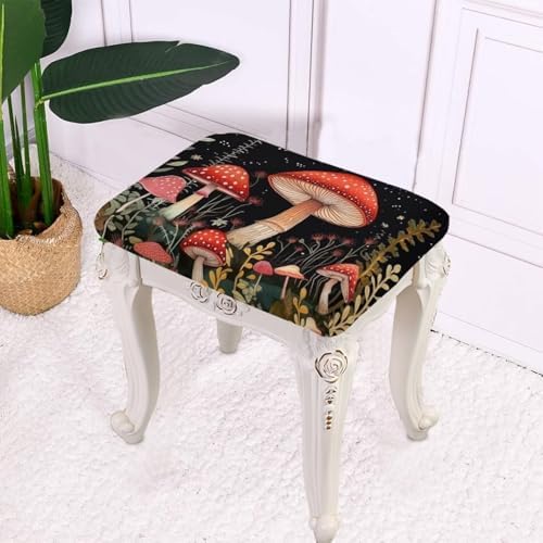 Flashideas Red Rectangle Stool Covers 2 Pack