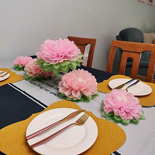Pink Flowers Decoration 6PCS for Party and Home Use