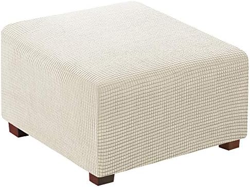Flamingo P Stretch Ottoman Cover Biscotti Beige