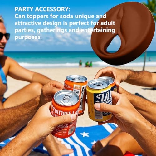 10pcs Vagina-Shaped Silicone Can Lid - Bachelor Party Gift