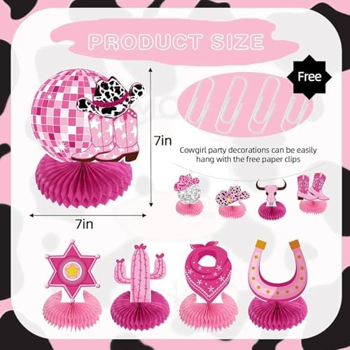 Western Cowgirl Party Decorations Lets Go Girls Centerpieces