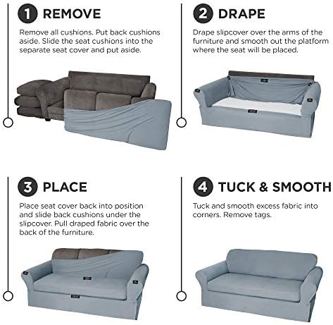 MAYTEX Pixel Ultra Soft Stretch Slipcover Set