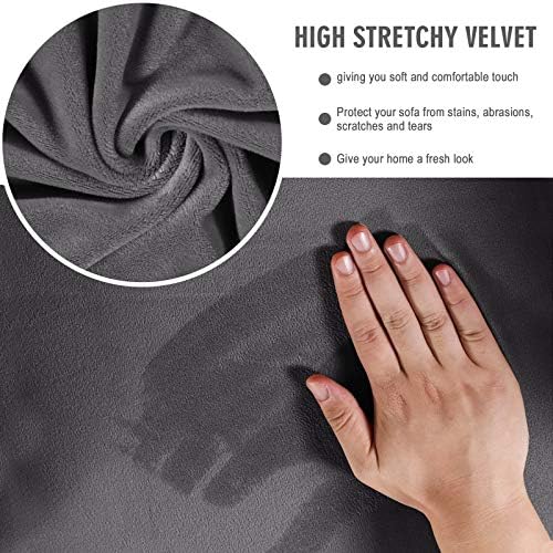 MIFXIN Velvet Tub Chair Slipcover for Living Room