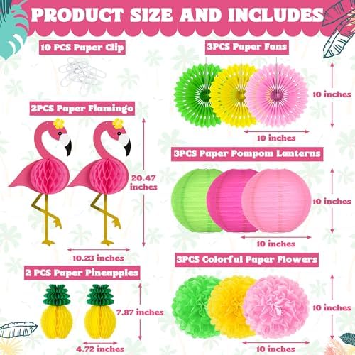 13PCS Hawaiian Party Decorations Set