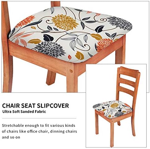 Gute Chair Seat Covers with Elastic Ties and Button