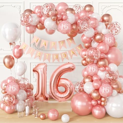 100pcs Sweet 16 Decorations Kit for Girls