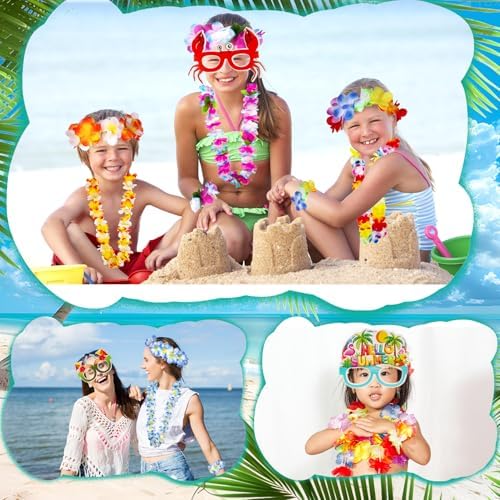 Atonofun 80PCS Hawaiian Party Decorations