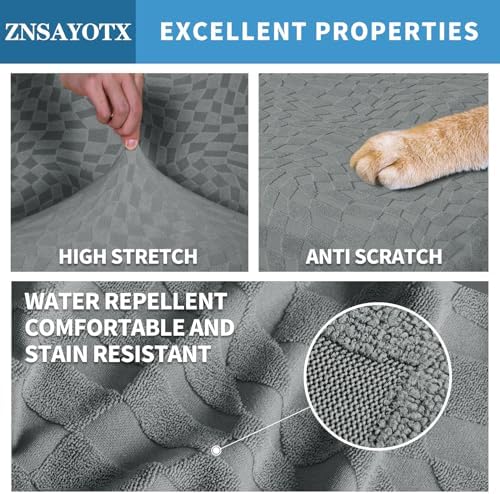 ZNSAYOTX Stool Covers Soft Durable Washable Ottoman Footrest Slipcovers for Small Stools