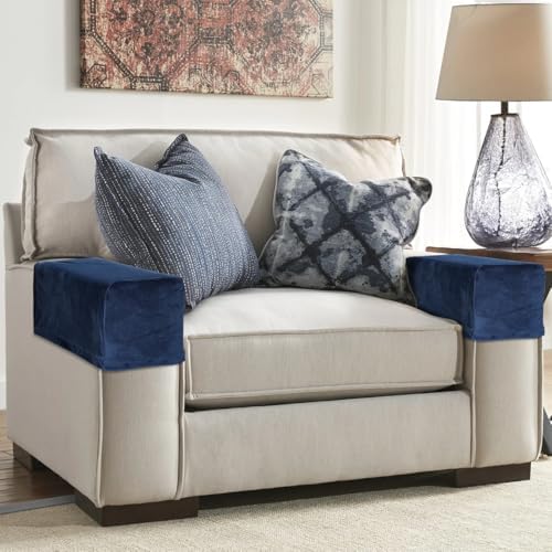 Homoyoyo 2pcs Sofa Armrest Covers Waterproof Stretchable