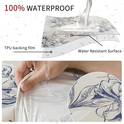 Waterproof Bar Stool Cushion Covers Set of 4