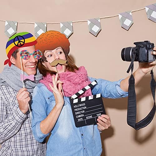 Tvorvik 70s Photo Booth Props 41pcs Disco Party Decorations