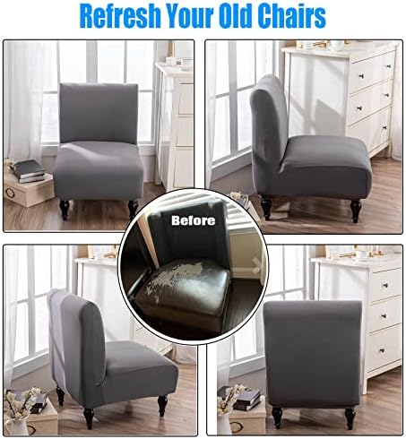 LEONEBEBE Armless Chair Slipcover Large Size