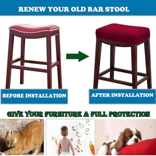 Soft Stretch Bar Stool Cover for Backless Stools